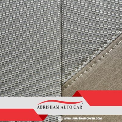 روکش صندلی مگان ۲۰۰۰ چرم وسط پارچه ژاپنی کرم
