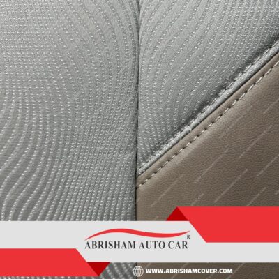 روکش صندلی مگان ۲۰۰۰ چرم وسط پارچه ژاپنی کرم
